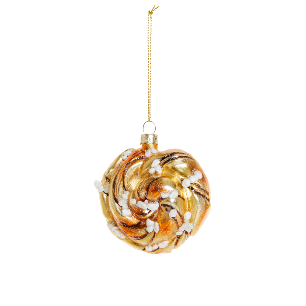 Kaneelbroodje kerstornament Yup in de boom