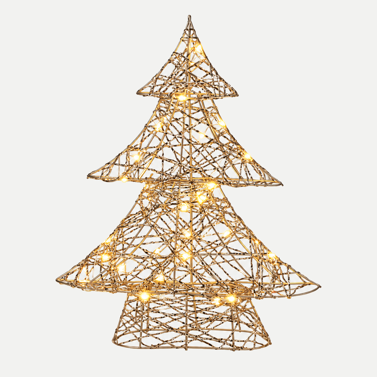 De Bosrand Verlicht Kerstfiguur Boom Warm Wit 40 cm
