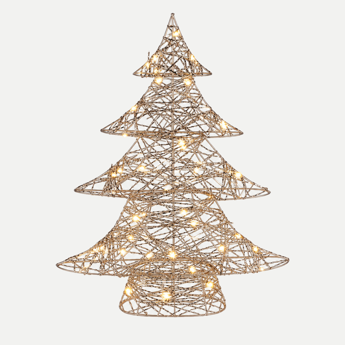 De Bosrand Verlicht Kerstfiguur Boom Warm Wit 50 x 13 x 60 cm
