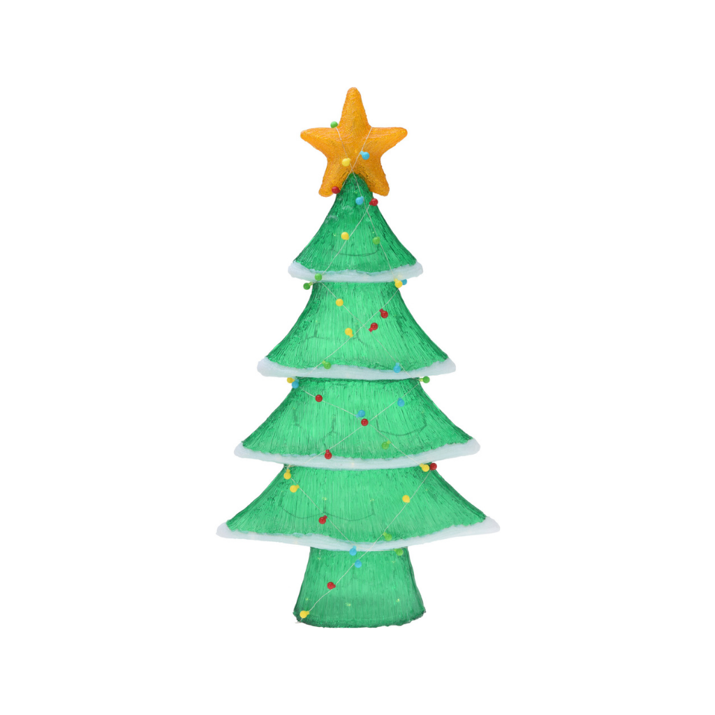 Kerstboom LED tuinfiguur 102 cm