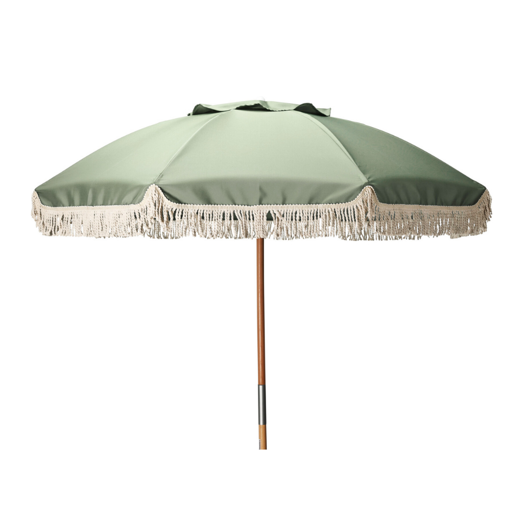 Parasol houtstok groen 180 cm