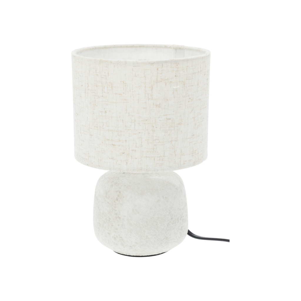 Home & Styling Tafellamp keramiek wit 21.5 x 14 cm