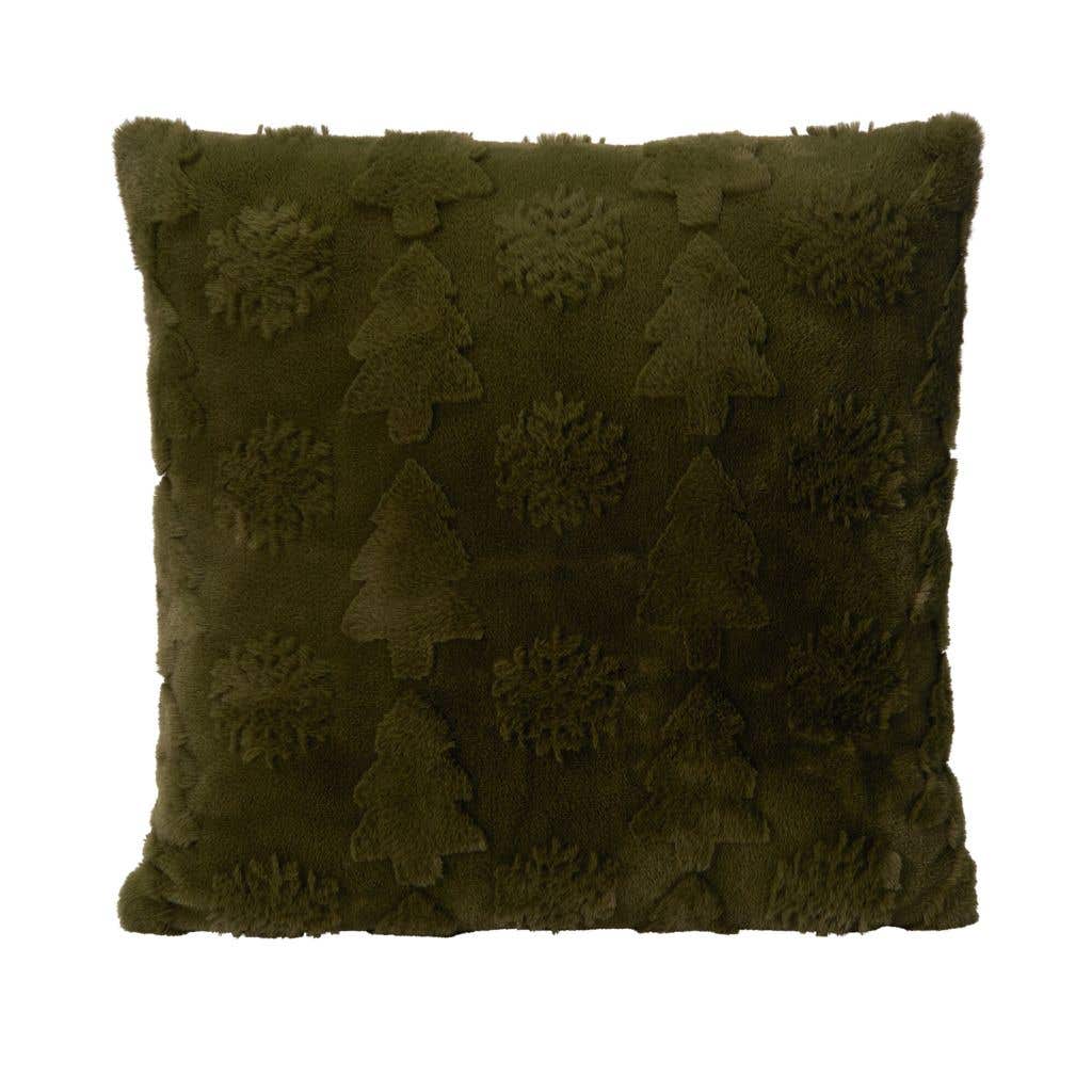 Kussen faux fur beige 45 x 45 cm