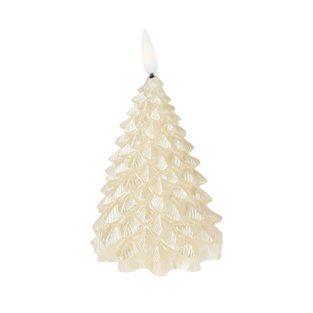 LED-kaars kerstboom goud 11 cm
