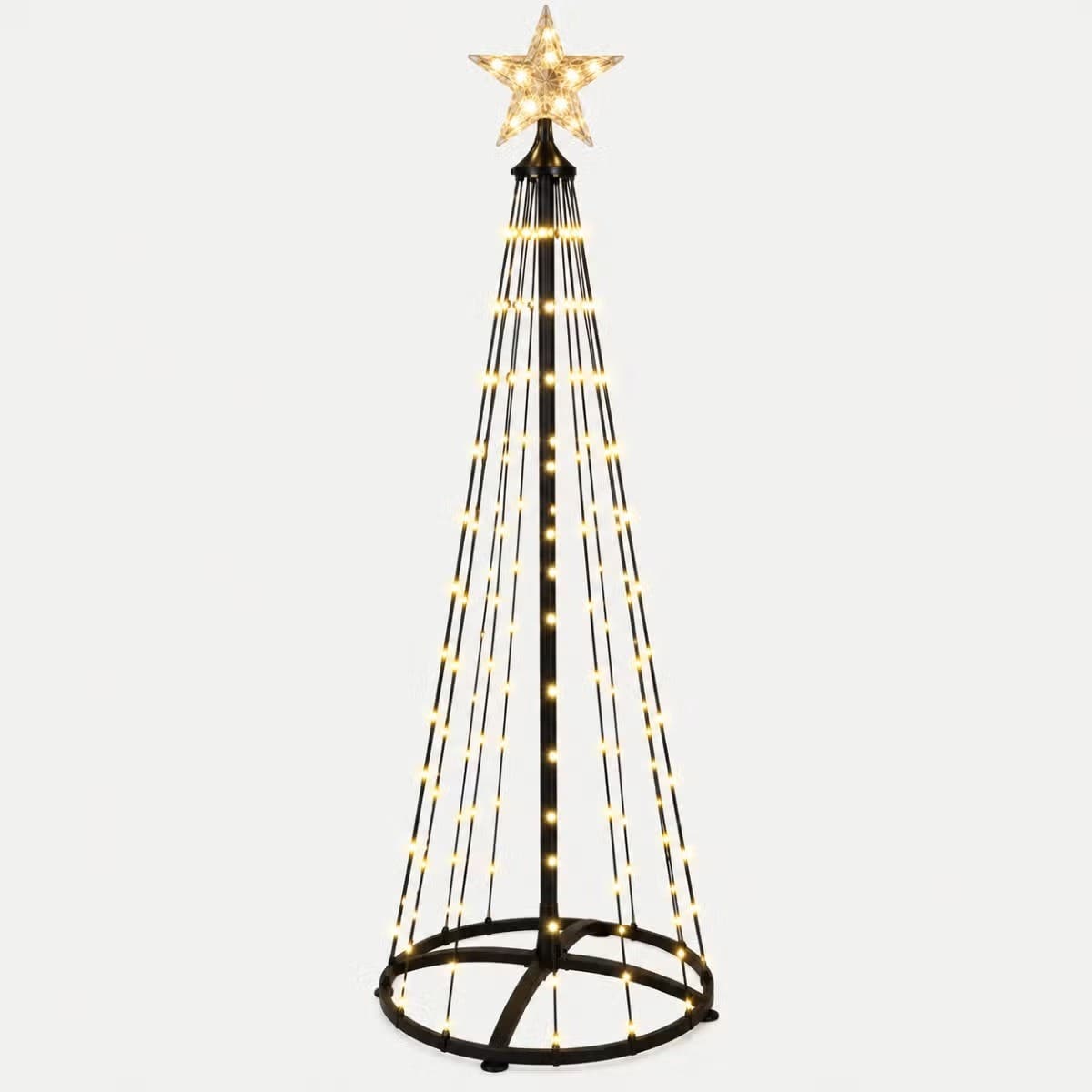 De Bosrand Vlaggenmast verlichting Boom Warm Wit 154 Lampjes 150 cm
