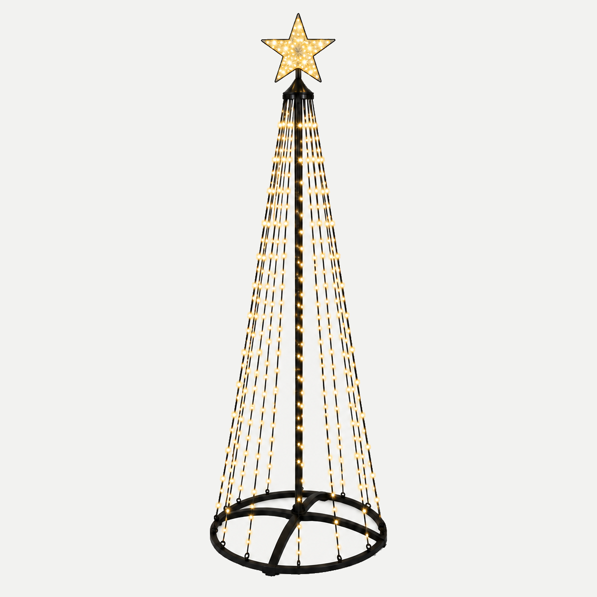 De Bosrand Vlaggenmast verlichting Boom Warm Wit 370 Lampjes 210 cm