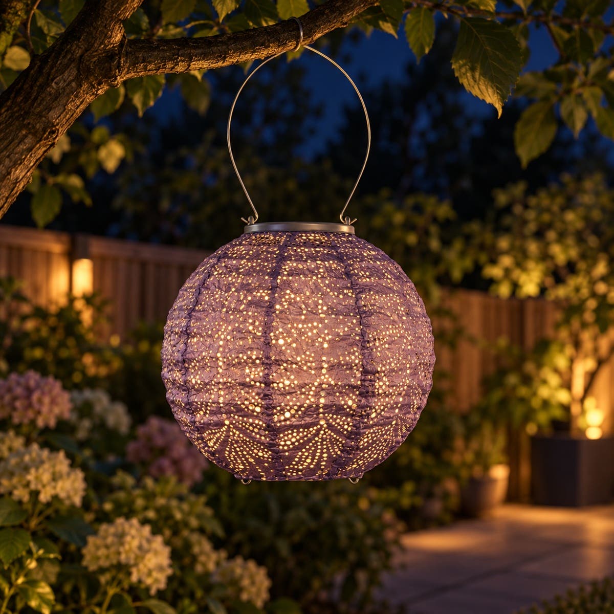 Lumiz Solar Lampion Folia Grijs 20 x 20 x 18 cm