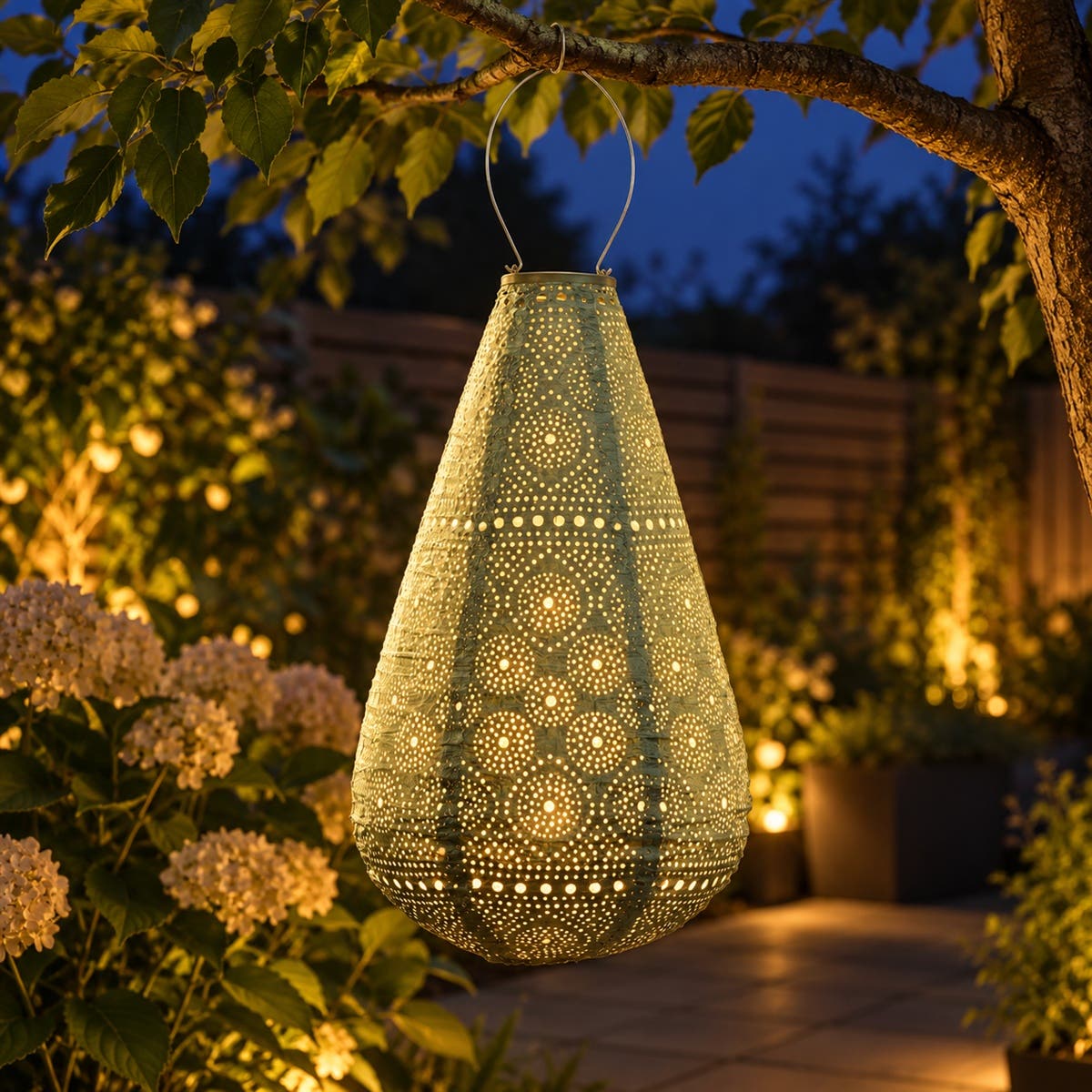 Lumiz Solar Lampion Spectare Groen 28 x 28 x 48 cm