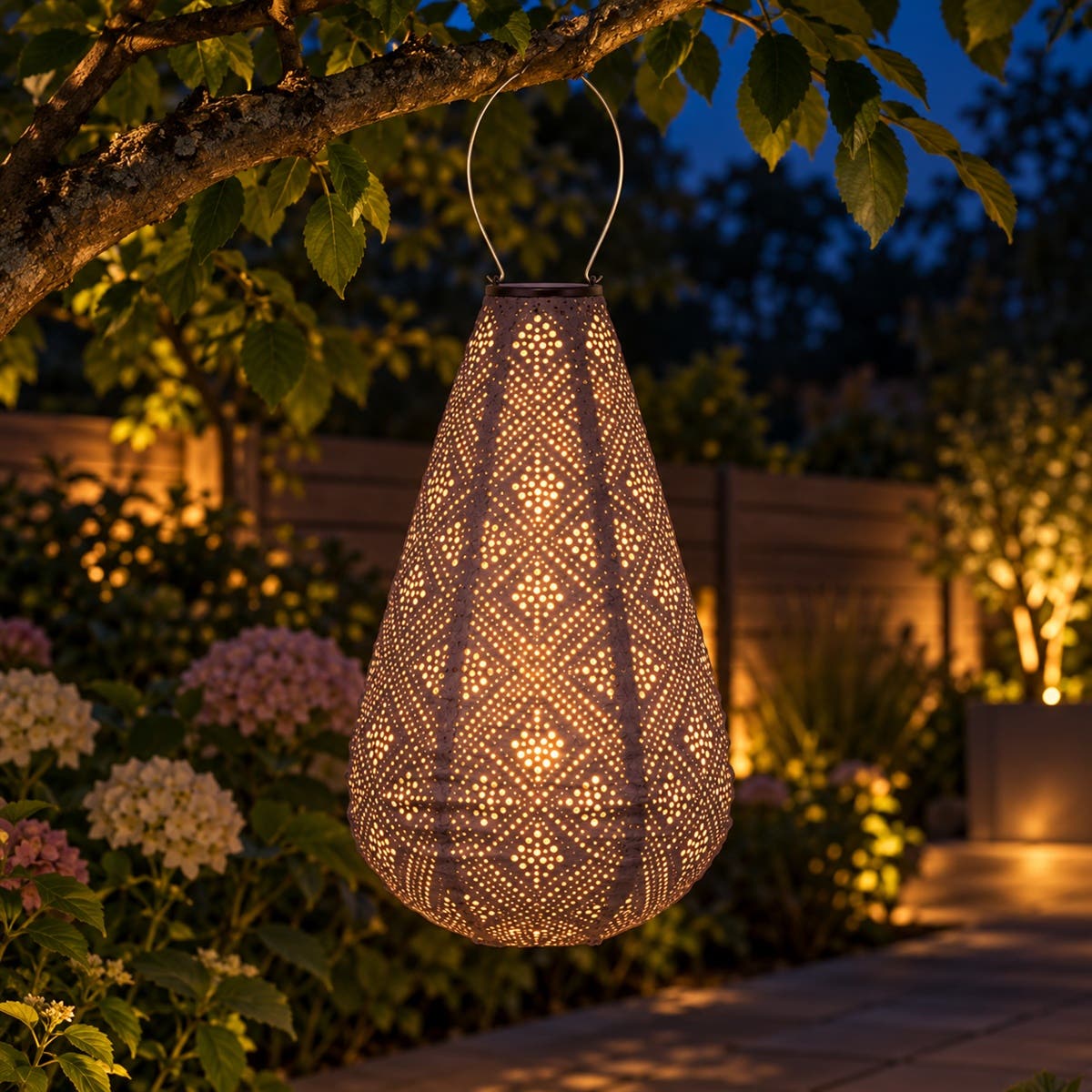 Lumiz Solar Lampion Topaze Paars 28 x 28 x 48 cm