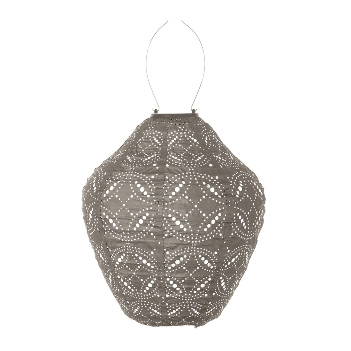 Lumiz Solar Lampion Mandela Grijs 30 x 30 x 29 cm