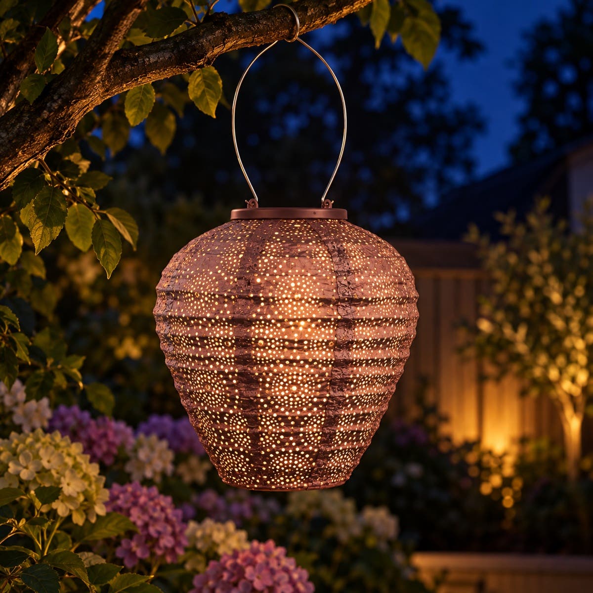 Lumiz Solar Lampion Occult Paars 20 x 20 x 20 cm