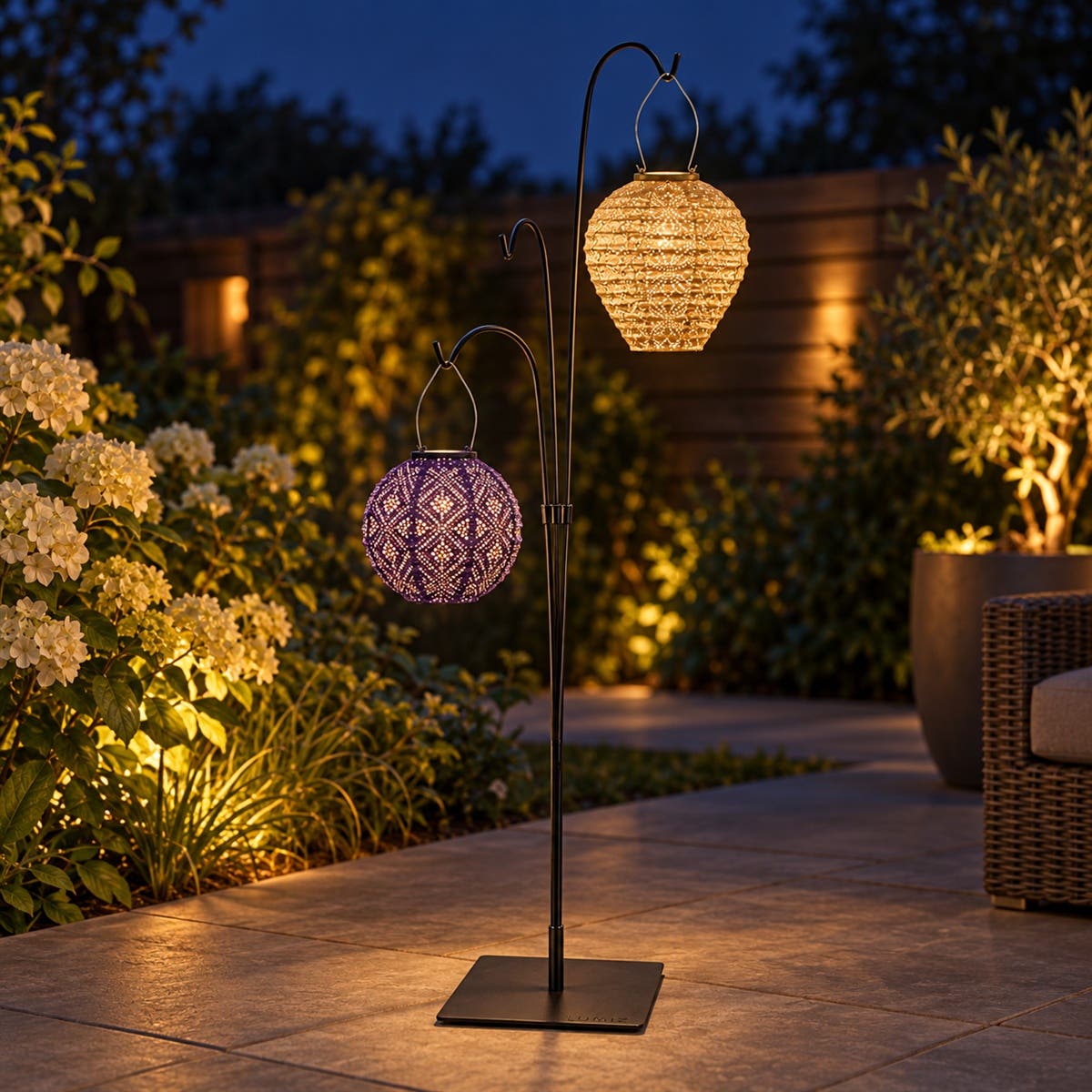 Lumiz Terrasstandaard Zwart 40 x 40 x 192 cm