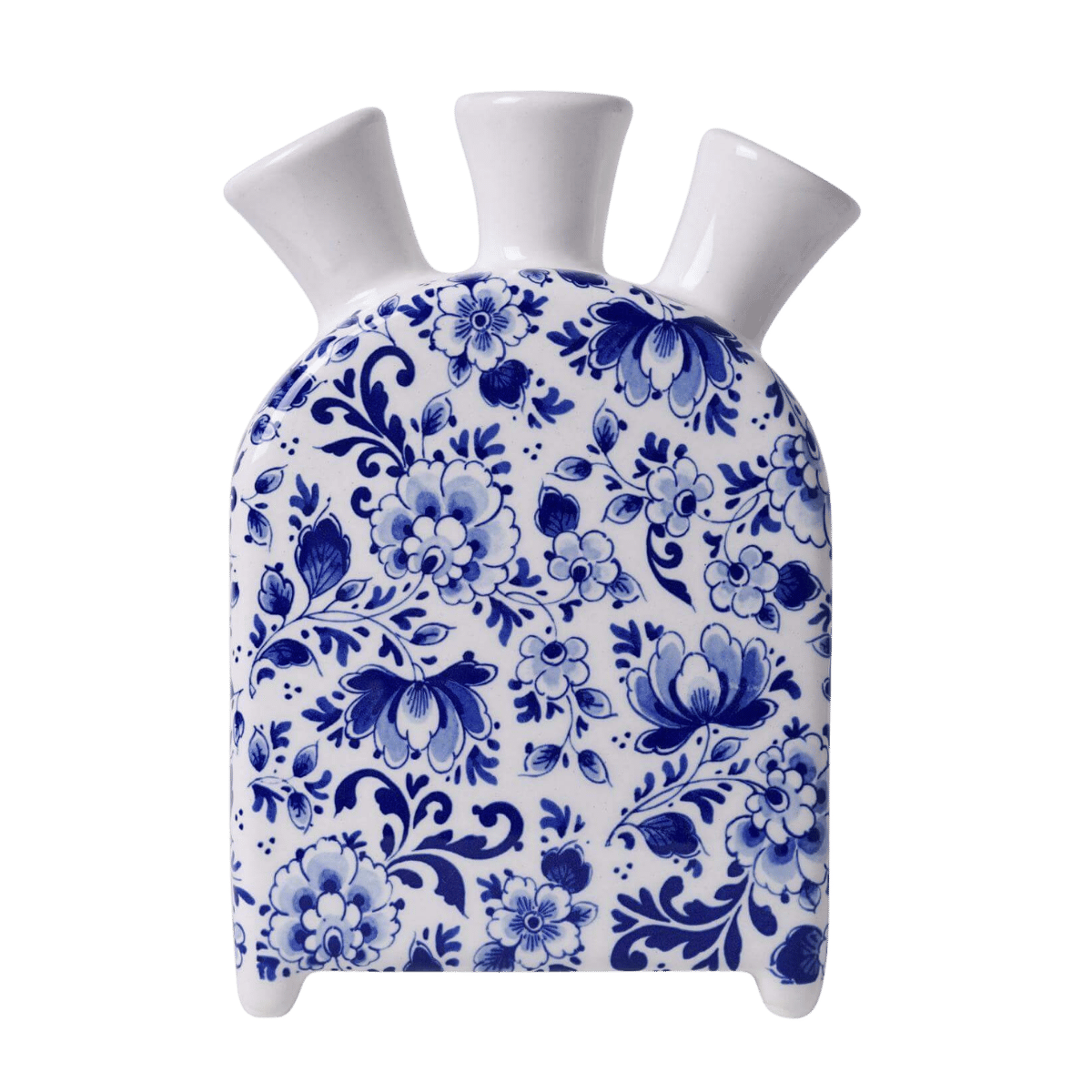Heinen Delfts Blauw Tulpenvaas Delfts Blauw Klok