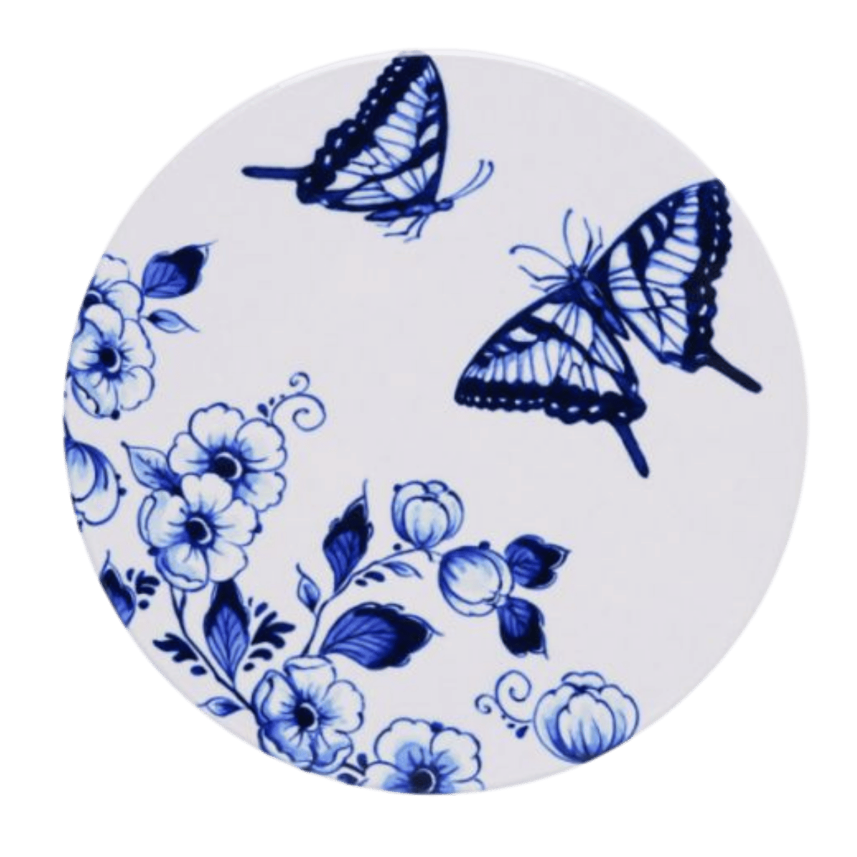 Heinen Delfts Blauw Onderzetters Dag & Nacht 4 stuks