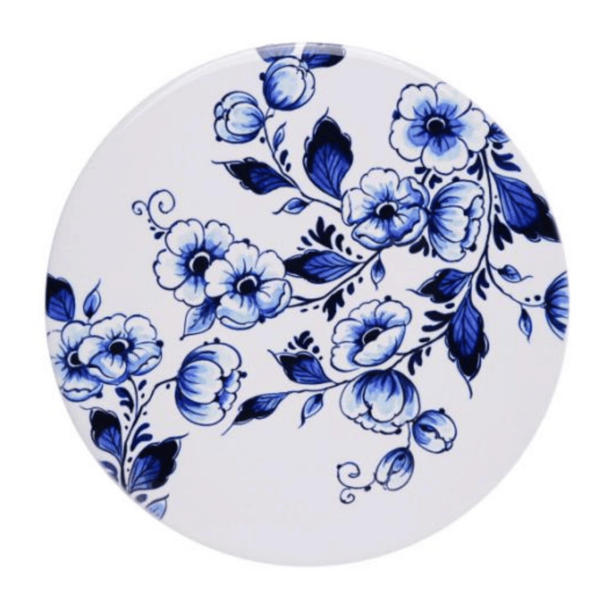 Heinen Delfts Blauw Onderzetters Dag & Nacht 4 stuks