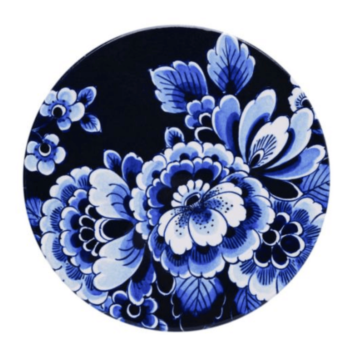 Heinen Delfts Blauw Onderzetters Dag & Nacht 4 stuks