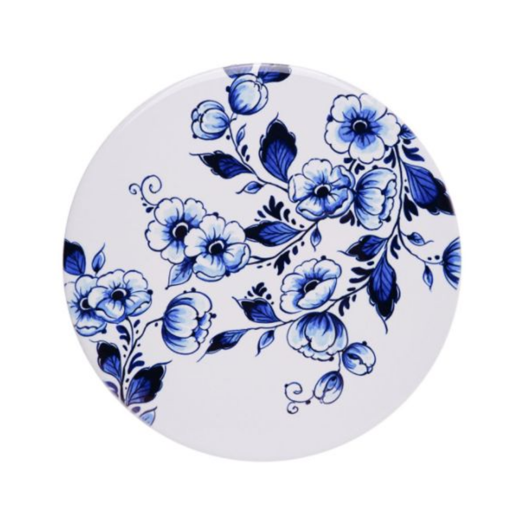 Heinen Delfts Blauw Onderzetters Hollandse plaatjes 4 stuks