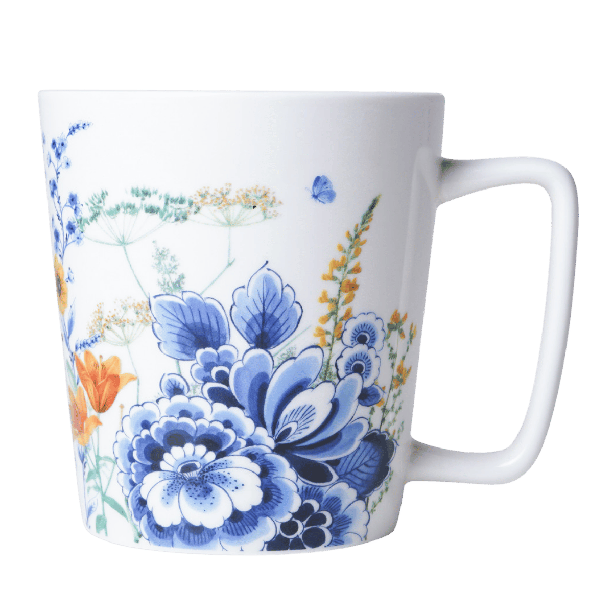 Heinen Delfts Blauw Mok 1 Bloementuintje