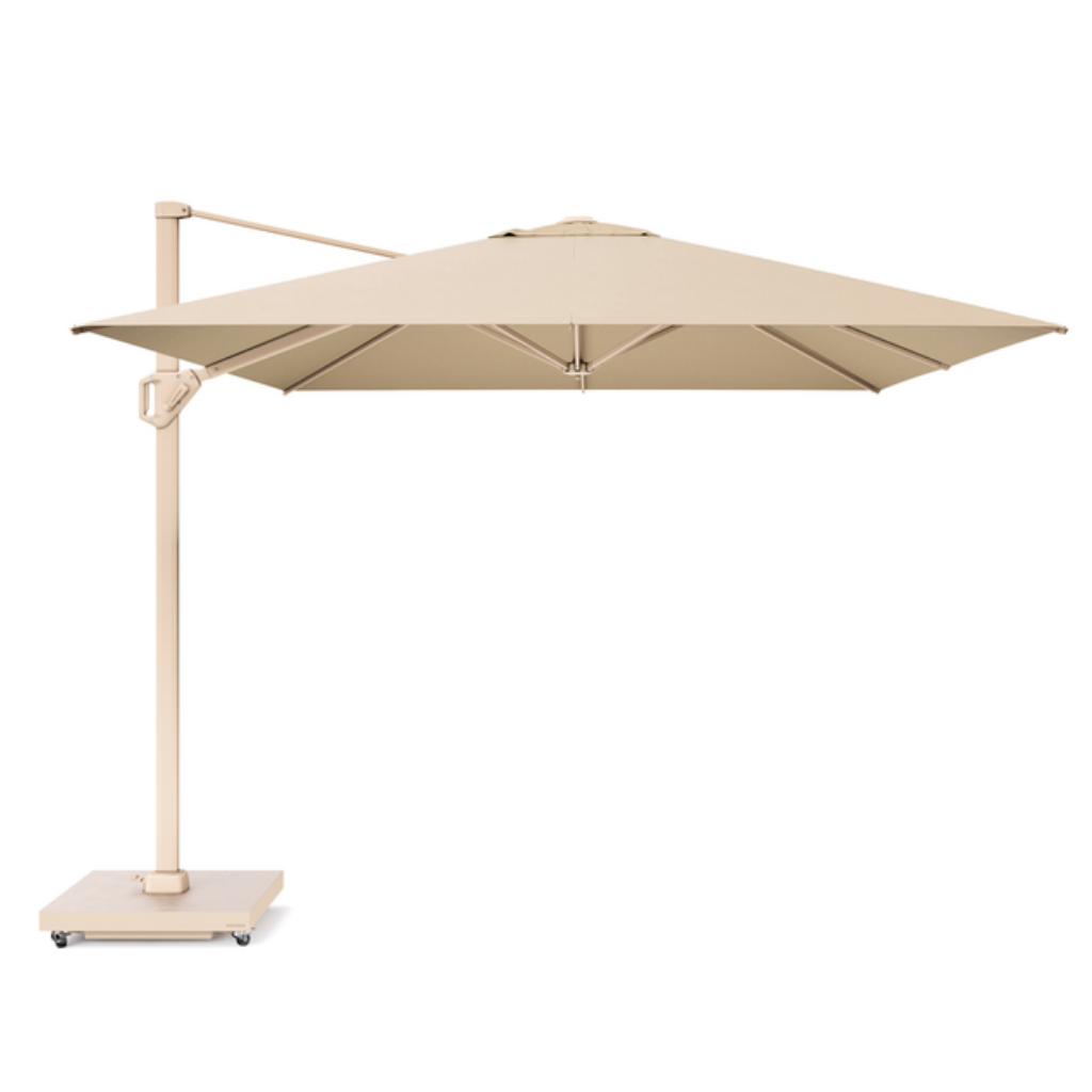 Platinum Zweefparasol Challenger T¹ premium Champagne 4 x 3 m