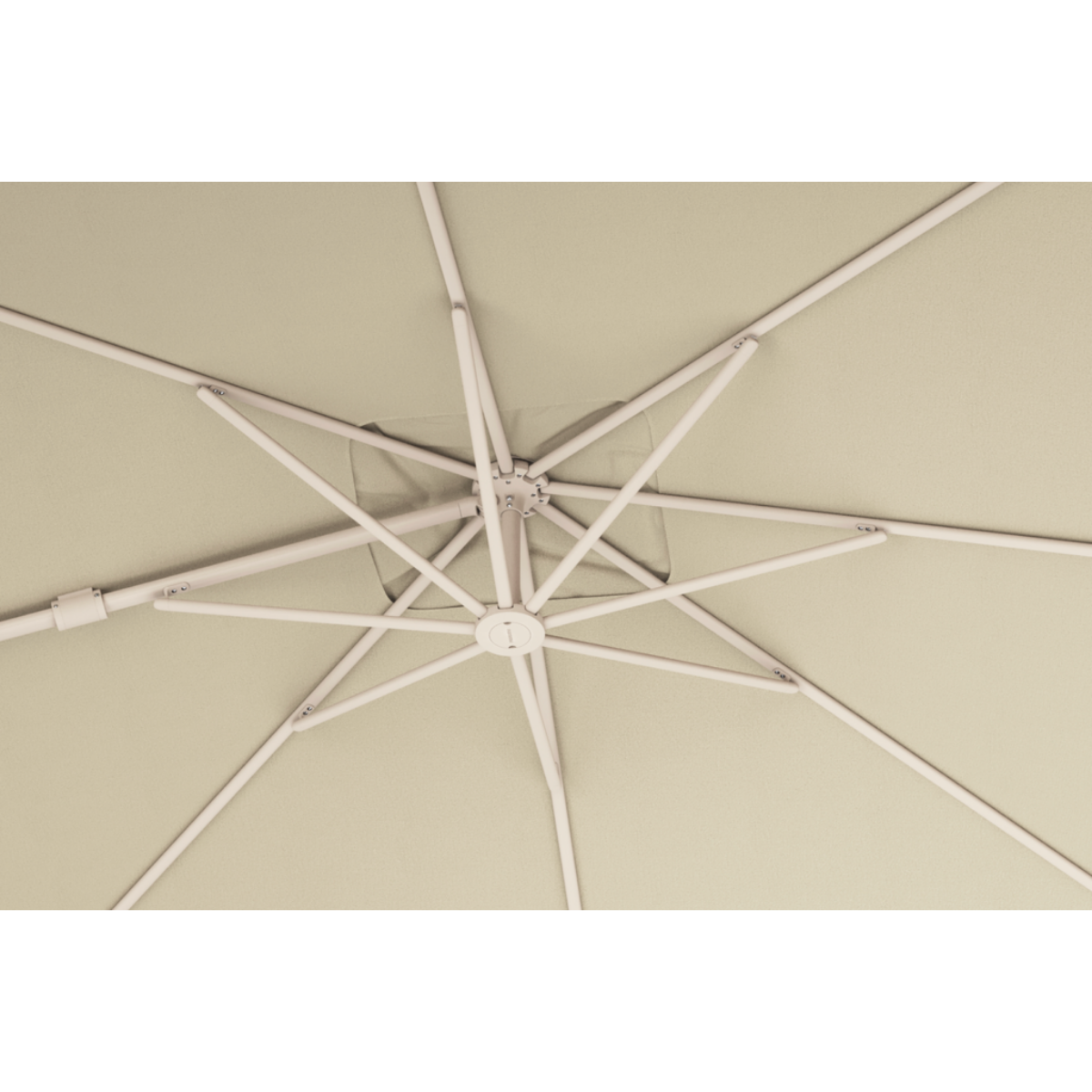 Platinum Zweefparasol Nexus T² Champagne Vierkant 300 x 300 cm