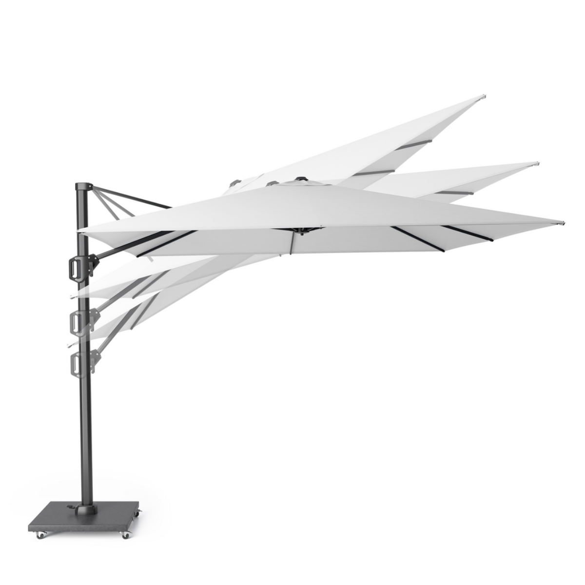 Platinum Zweefparasol Voyager T¹ Ivory Rechthoek 200 x 300 cm