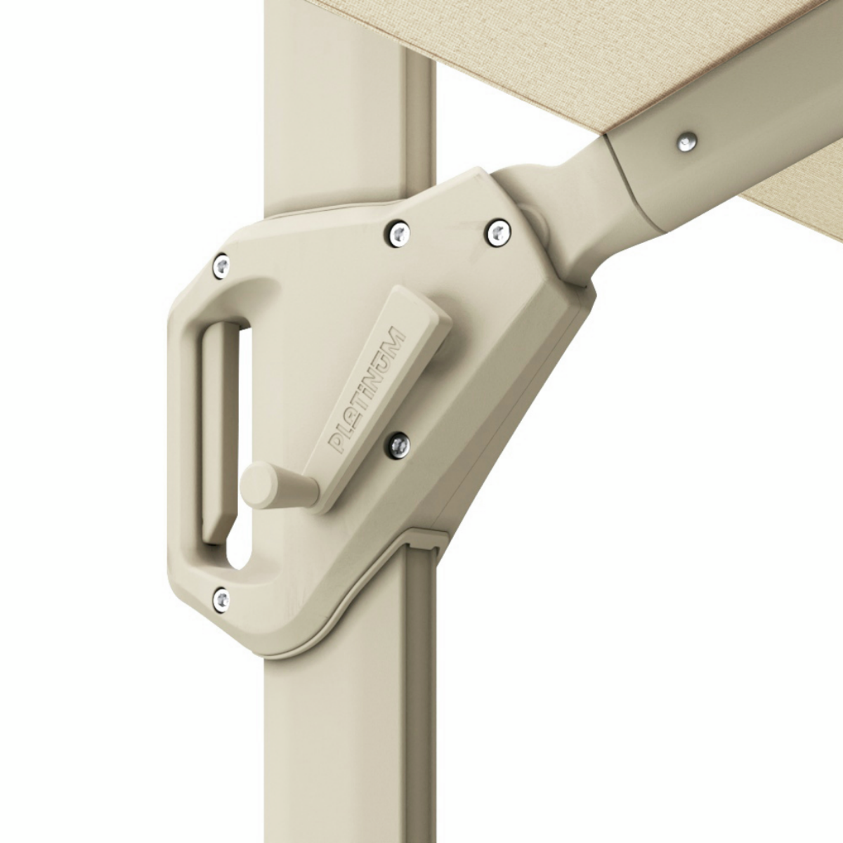 Platinum Zweefparasol Voyager T¹ Ivory Rechthoek 200 x 300 cm