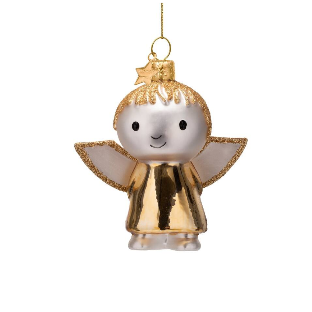 Vondels Kersthanger Nijntje engel goud 11 cm