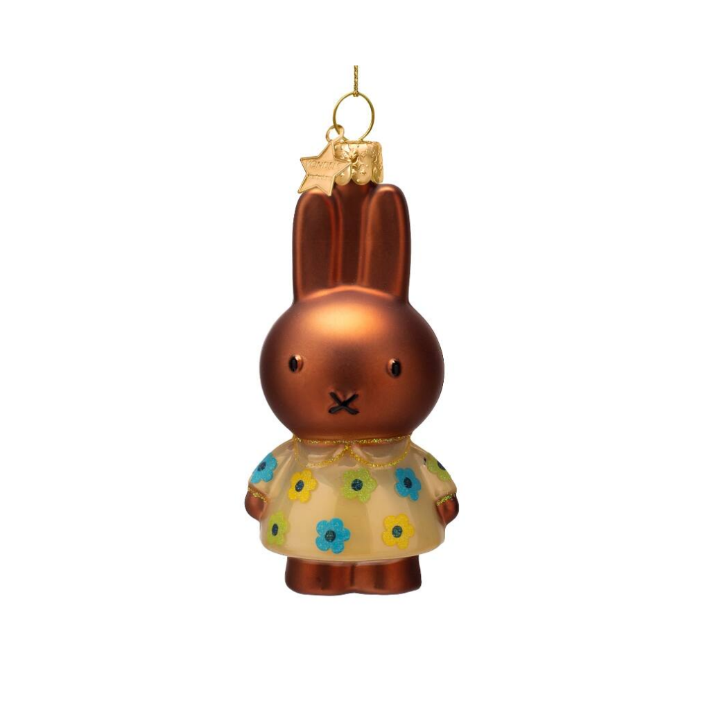 Vondels Kersthanger Nijntje Nina bloemen trui 11 cm