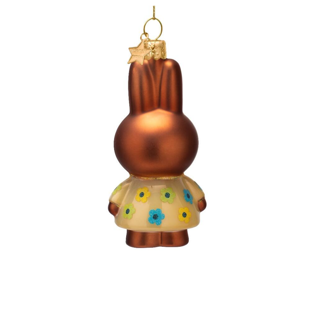 Vondels Kerstornament Nijntje Nina Bloemen Trui 11 cm