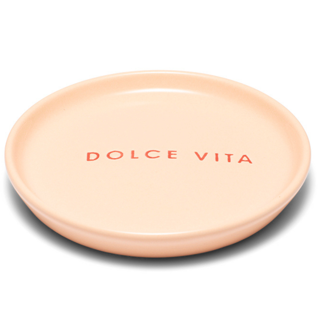 Vondels Petit Four Plate Ceramic Dolce Vita Roze 8.5 cm