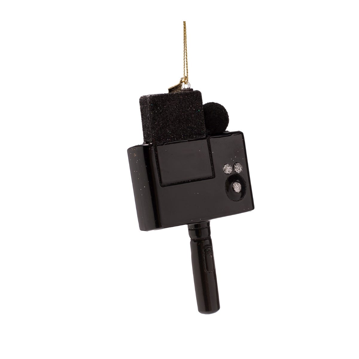 Vondels Kerstornament vlogcamera Zwart 7.5 x 4 x 13.5 cm