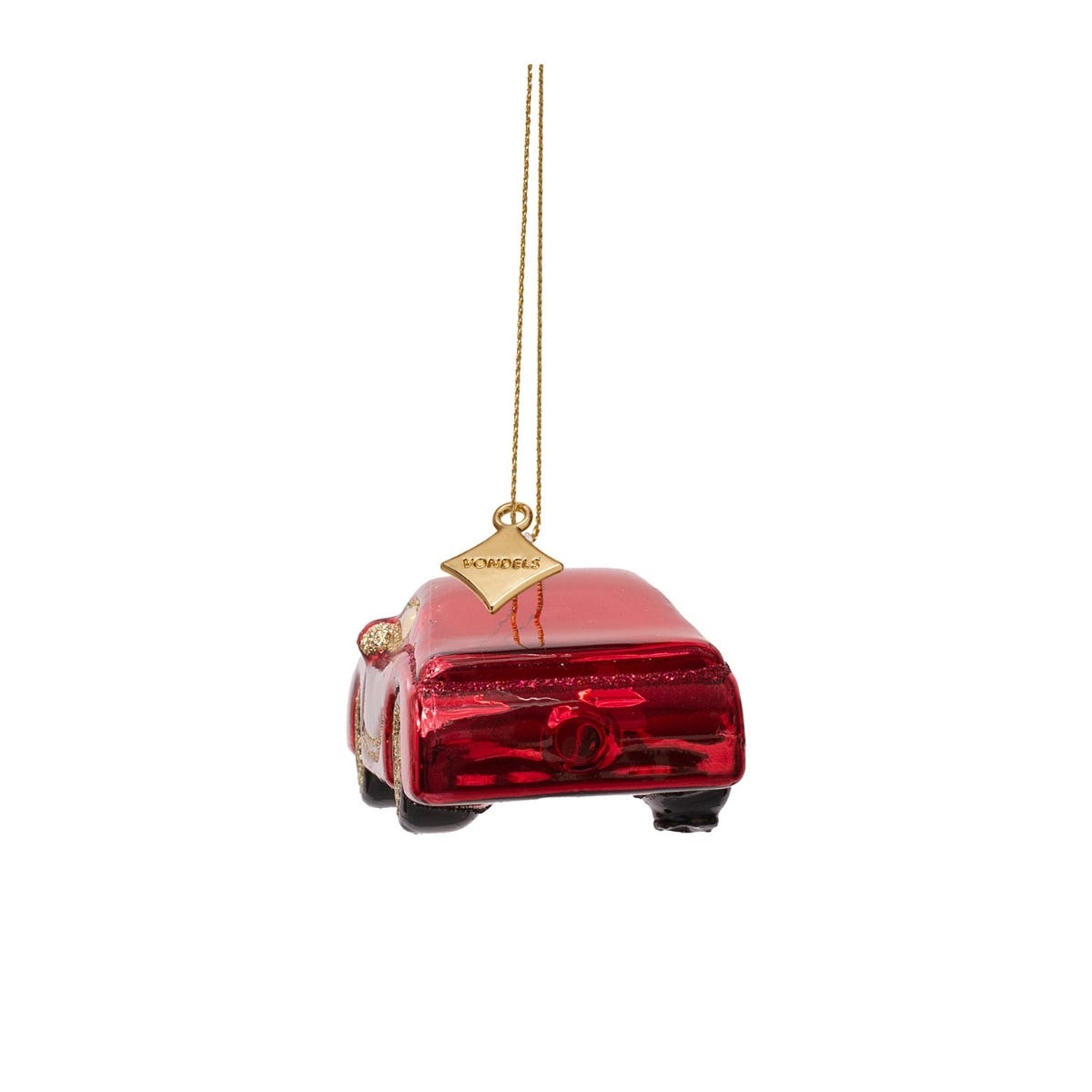 Vondels Kerstornament luxe auto Rood 11.5 x 5 x 5 cm