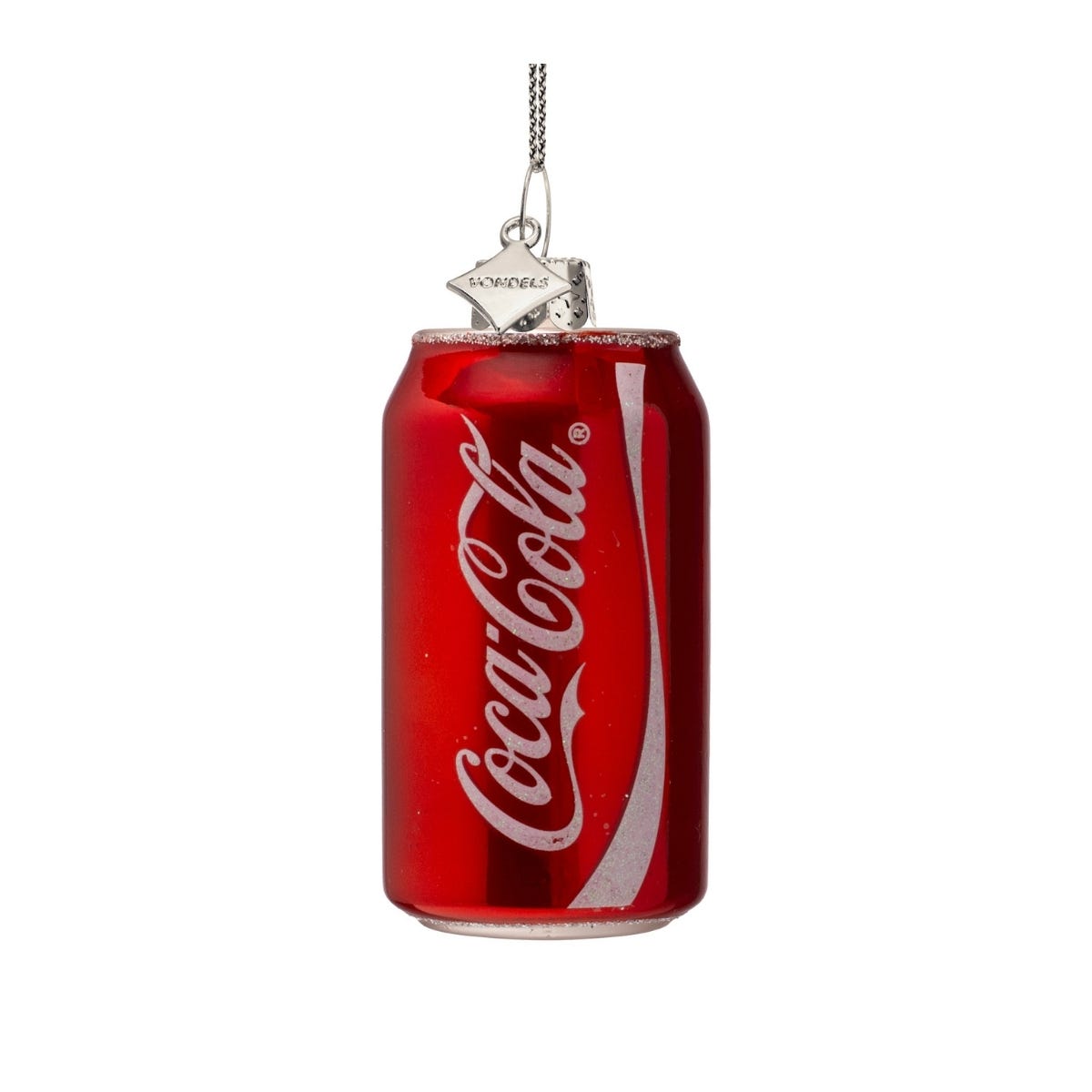 Vondels Kerstornament Coca-Cola blikje Rood 4 x 4 x 8 cm