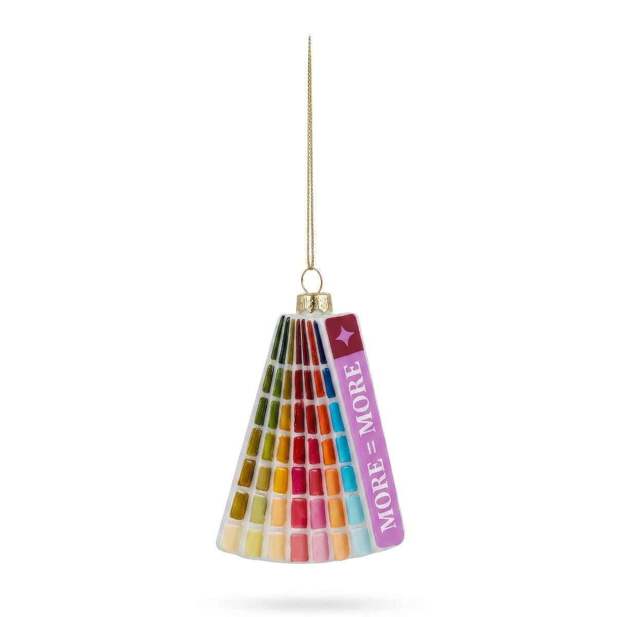 Yup in de boom Kerstornament Kleurenwaaier Multicolor 11 x 7 x 1.5 cm