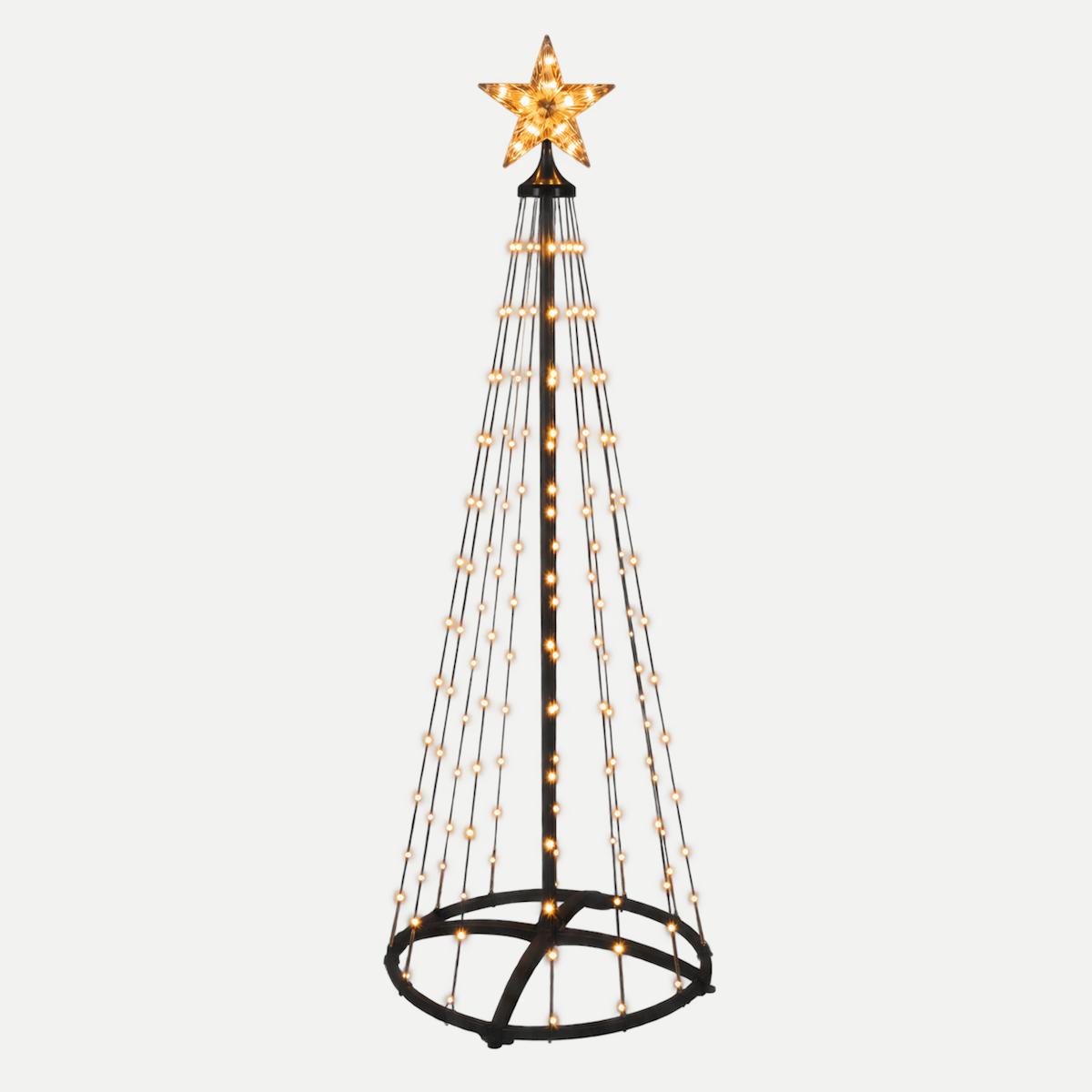 De Bosrand LED Vlaggenmastverlichting Extra Warm Wit 154 Lampjes 50 x 50 x 150 cm