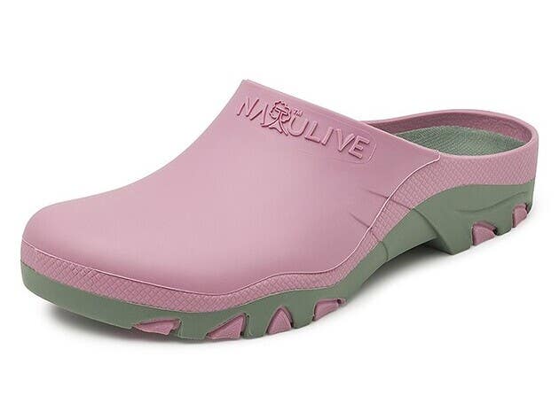 Natulive Tuinklomp Dames Roze-Groen-38/39