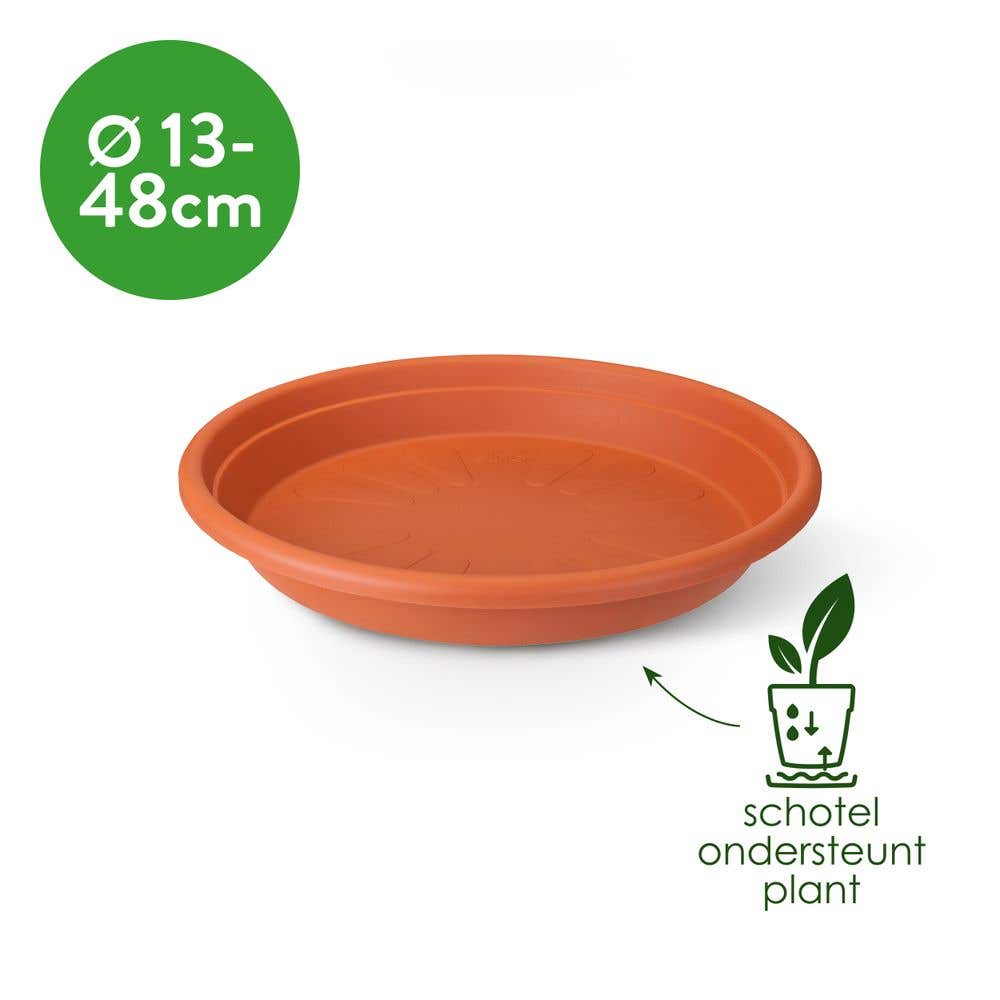 Elho Plantenschotel Universele Rond Antraciet 25 x 4 cm