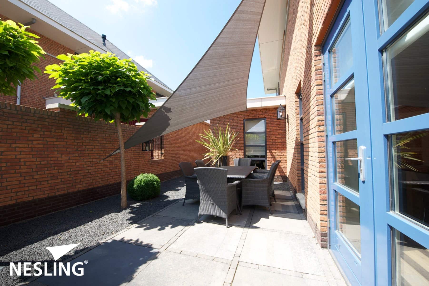 Platinum Sun&Shade Coolfit Schaduwdoek Driehoek Antraciet 400 x 400 x 570 cm