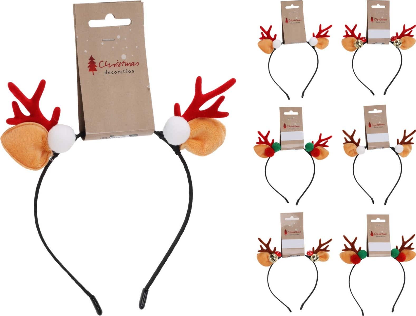 Diadeem kerst design 6 soorten