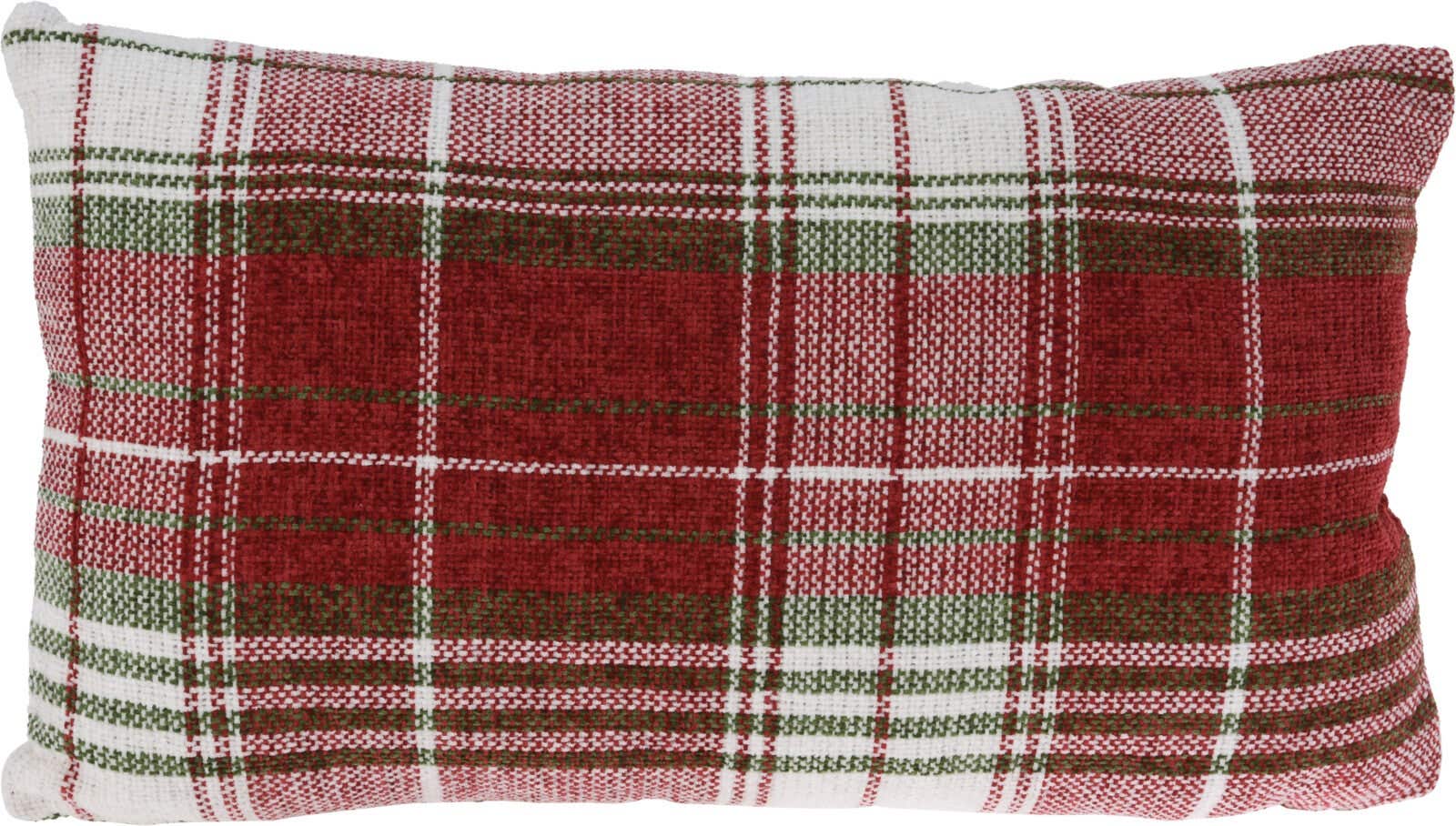 Kussen rode ruit 30 x 50 cm