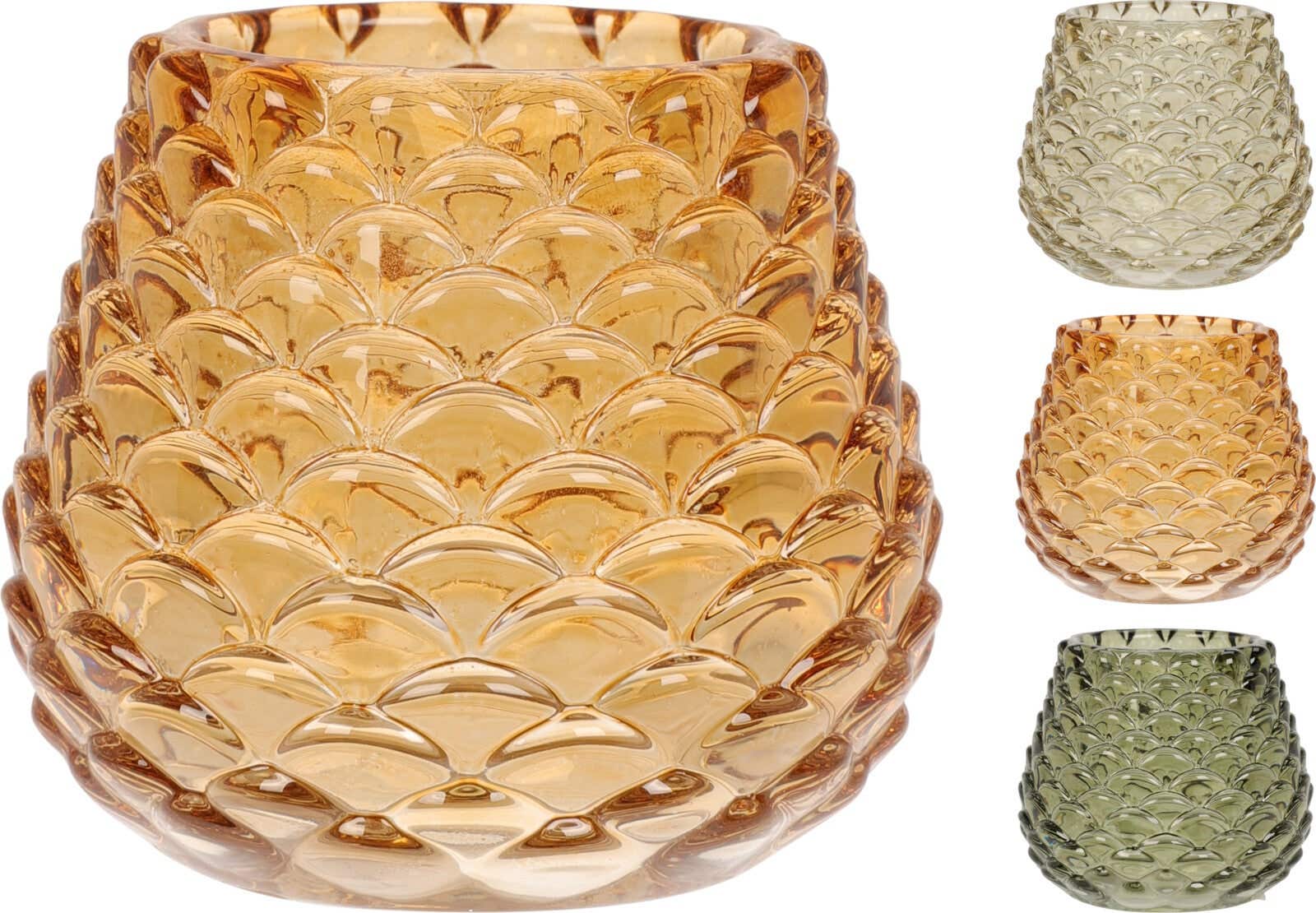 Theelichthouder schubben 6.5 cm