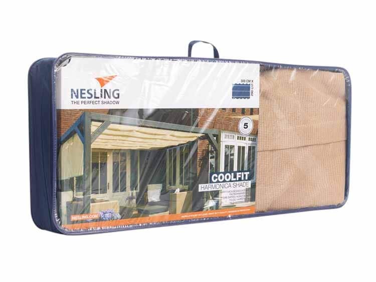 Platinum Sun&Shade Coolfit Harmonica Schaduwdoek Zand 300 x 290 cm