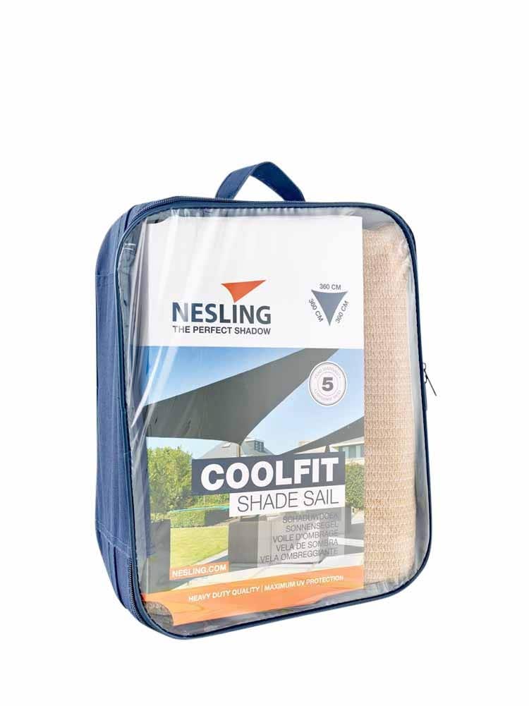 Platinum Sun&Shade Coolfit Schaduwdoek Driehoek Zand 360 x 360 x 360 cm