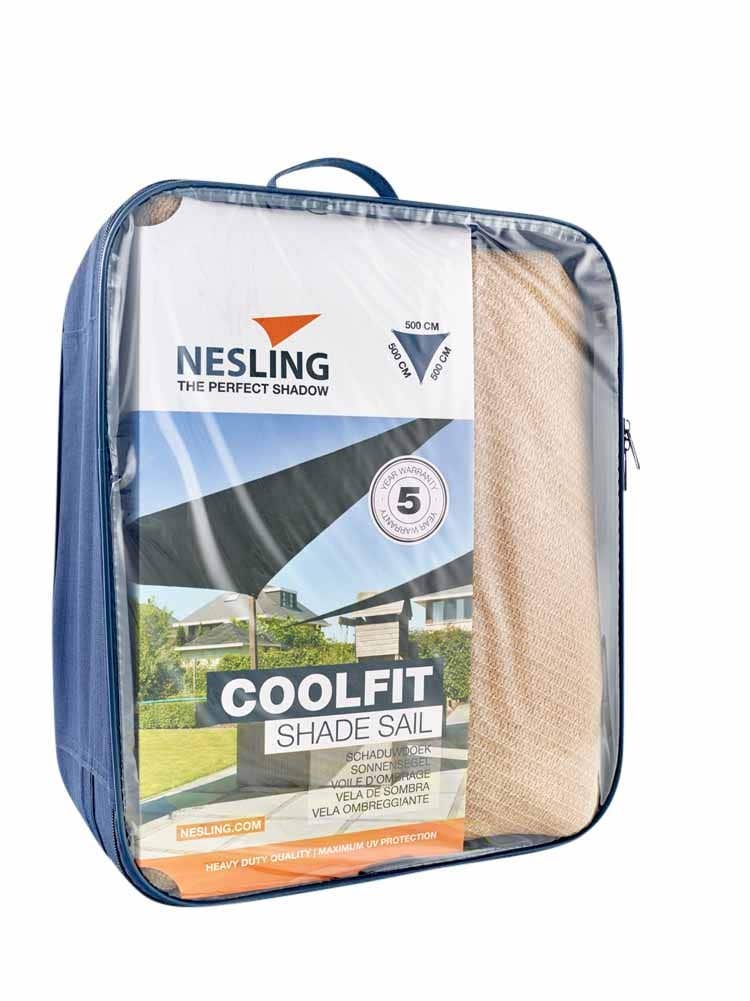 Platinum Sun&Shade Coolfit Schaduwdoek Driehoek Zand 500 x 500 x 500 cm