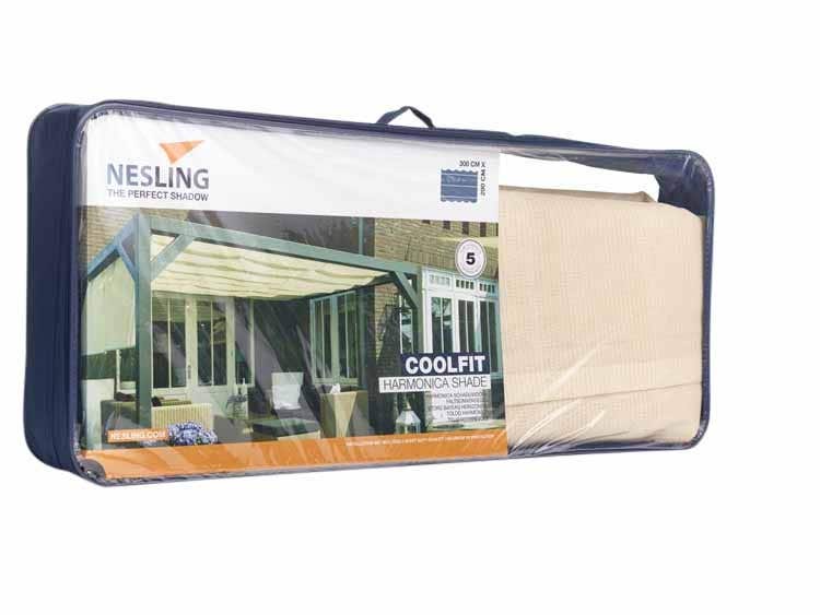 Platinum Sun&Shade Coolfit Harmonica Schaduwdoek Gebroken Wit 300 x 290 cm
