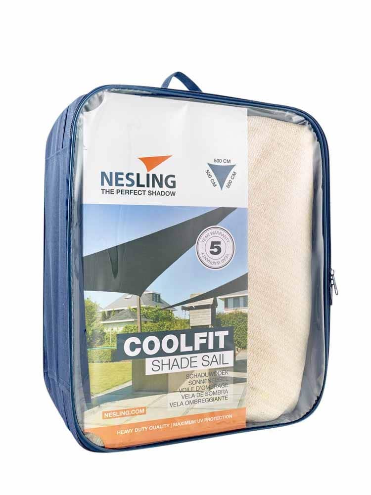 Platinum Sun&Shade Coolfit Schaduwdoek Gebroken Driehoek Wit 500 x 500 x 500 cm