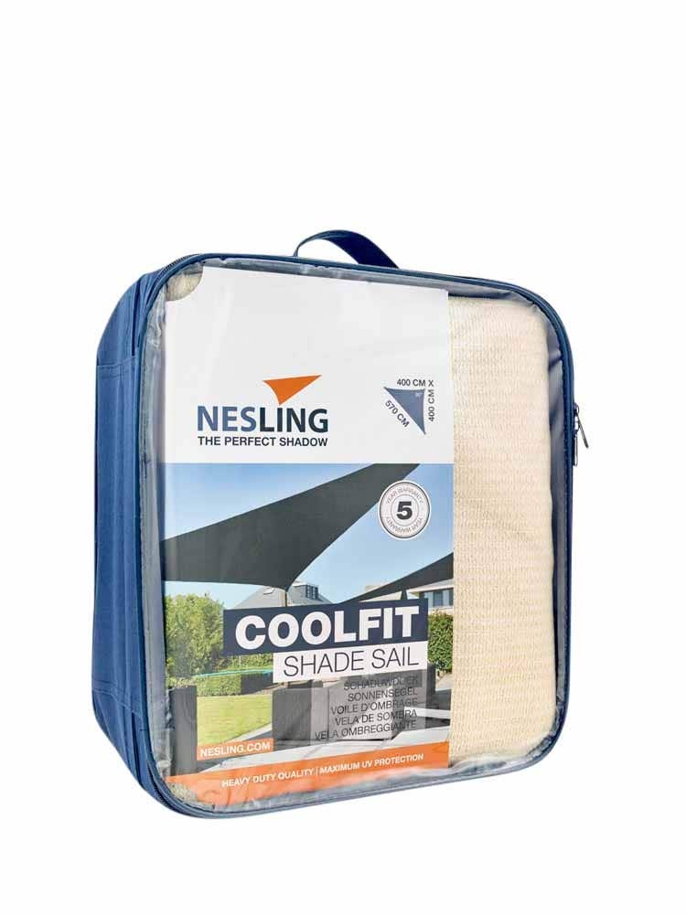Platinum Sun&Shade Coolfit Schaduwdoek Driehoek Gebroken Wit 400 x 400 x 570 cm