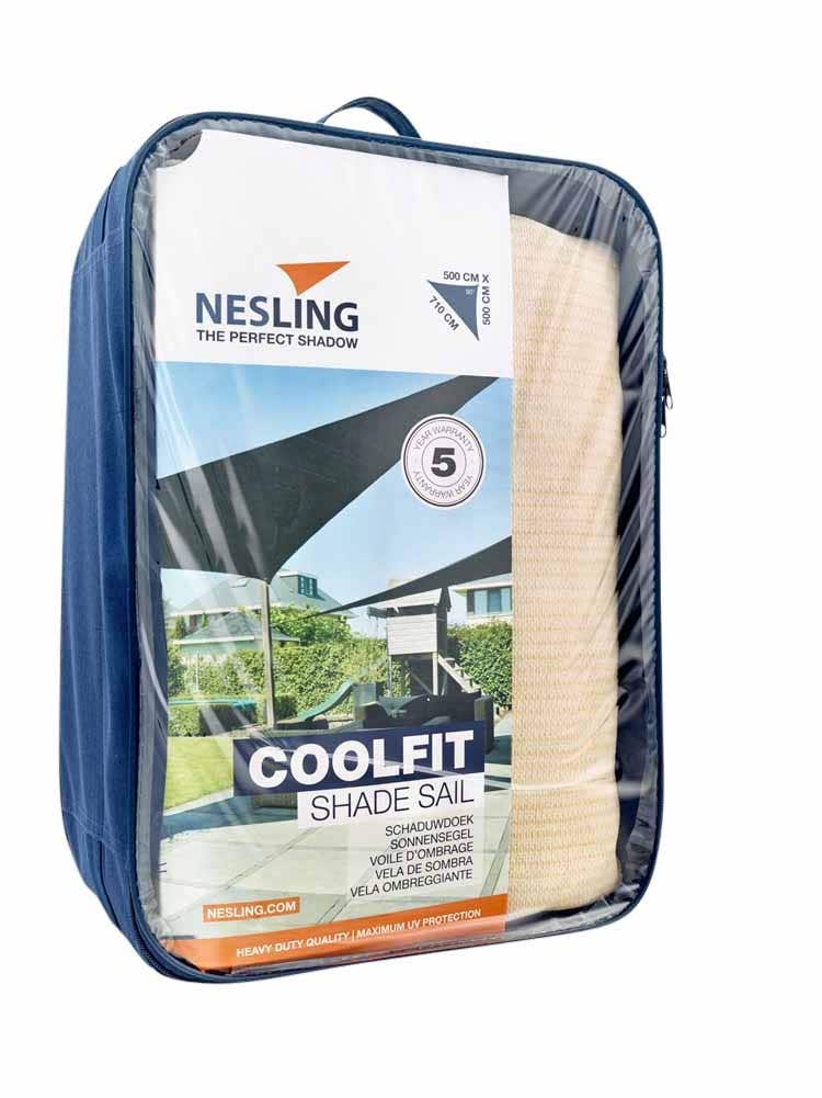 Platinum Sun&Shade Coolfit Schaduwdoek Gebroken Driehoek Wit 500 x 500 x 710 cm
