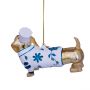 Vondels Kersthanger Delfts blauw teckel