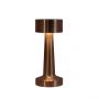 Draadloze Tafellamp Koper Dimbaar LED 21 x 9